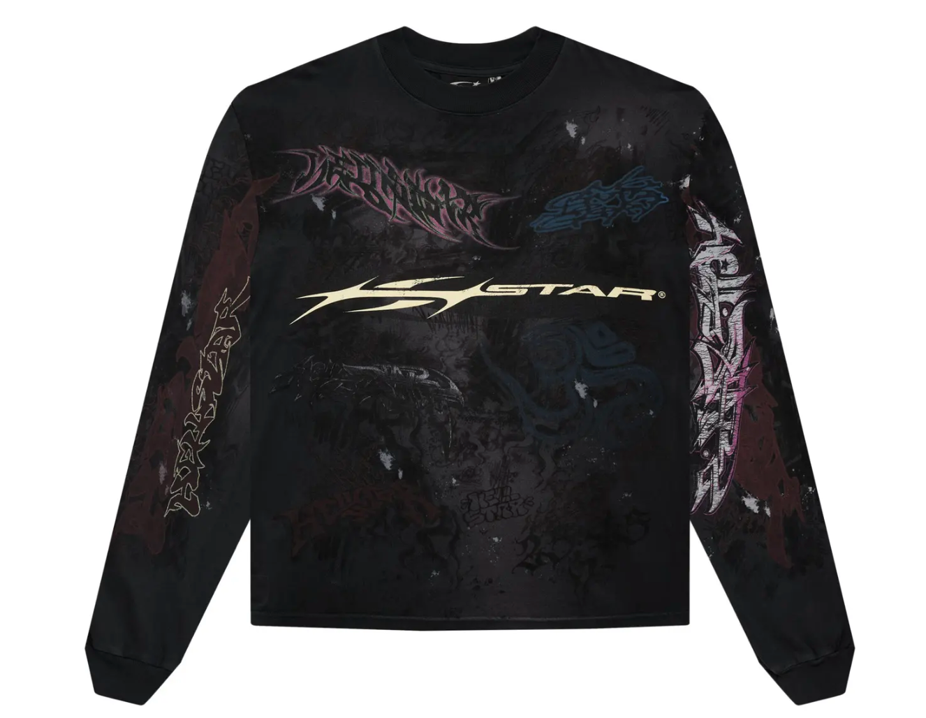 Hellstar Graffiti Long-Sleeve Black