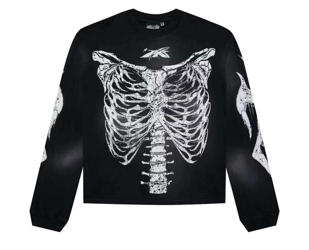 Hellstar Skeleton Long-Sleeve T-shirt Black