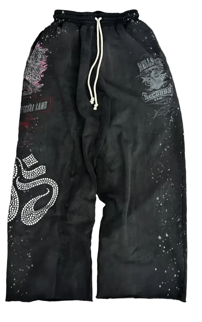 Hellstar Graffiti Sweatpants Black