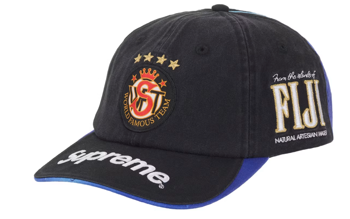 Supreme Fiji 6-Panel Black