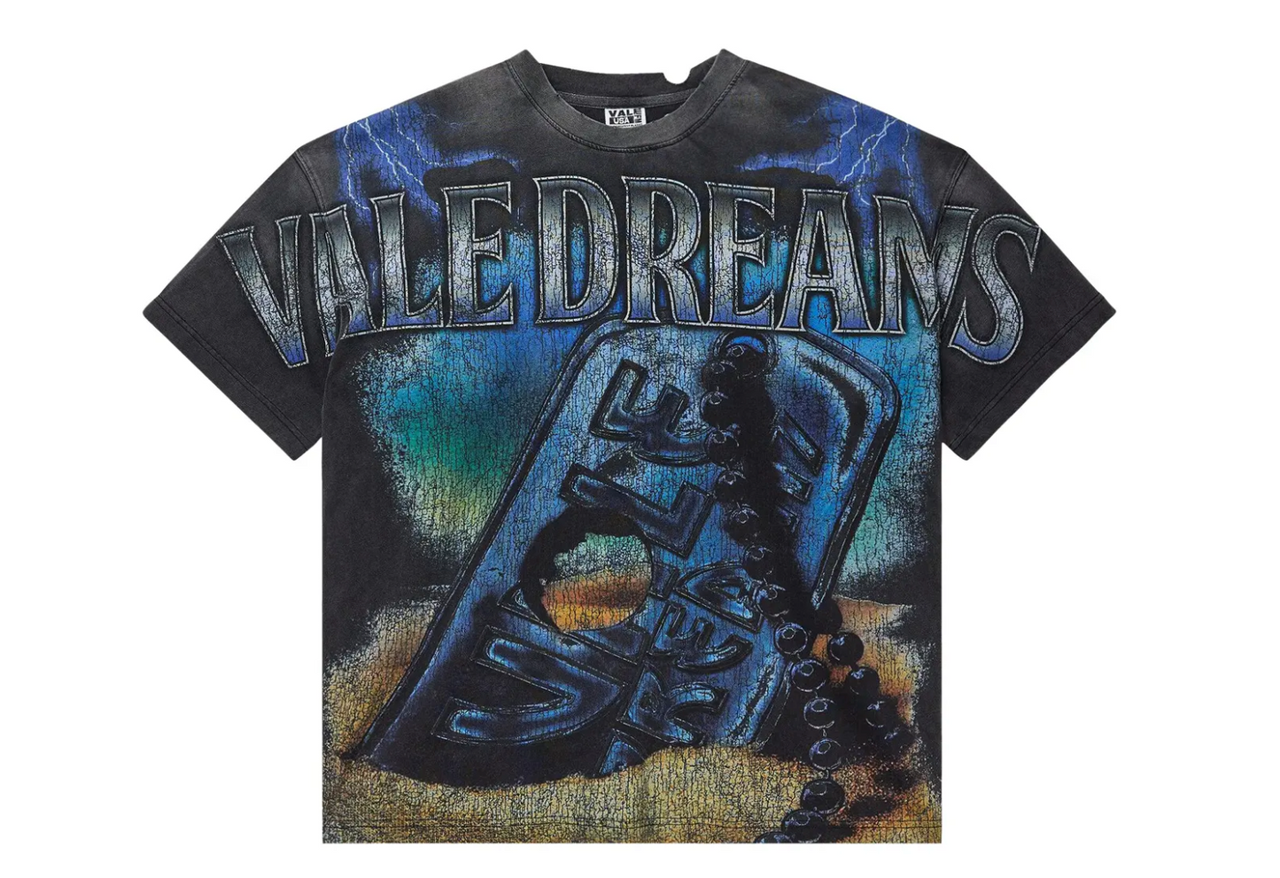Vale Forever Dog Tag Big Tee Black