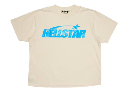Hellstar Classic T-shirt (Gel Print) White/Blue