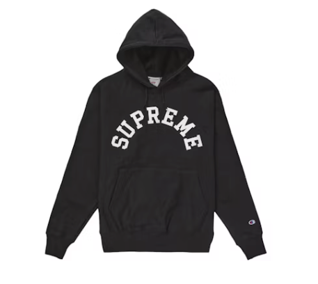 Supreme Champion Hooded Sweatshirt (SS25) Black