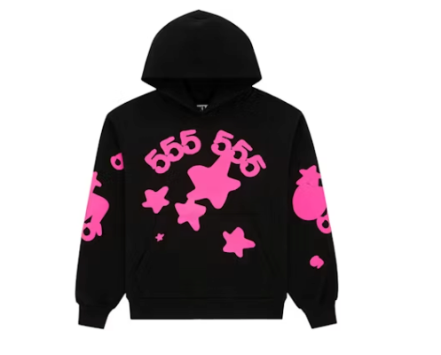 Sp5der Beluga Angel Number Hoodie Black