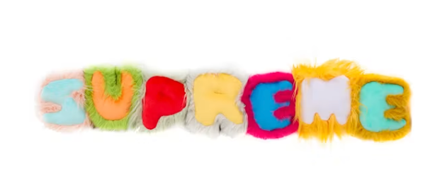 Supreme Faux Fur Pillow Multicolor