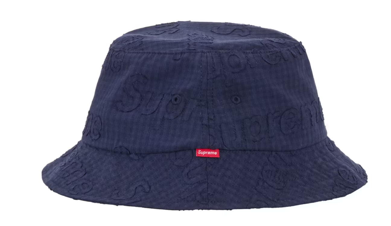 Supreme Monogram Gingham Crusher Navy