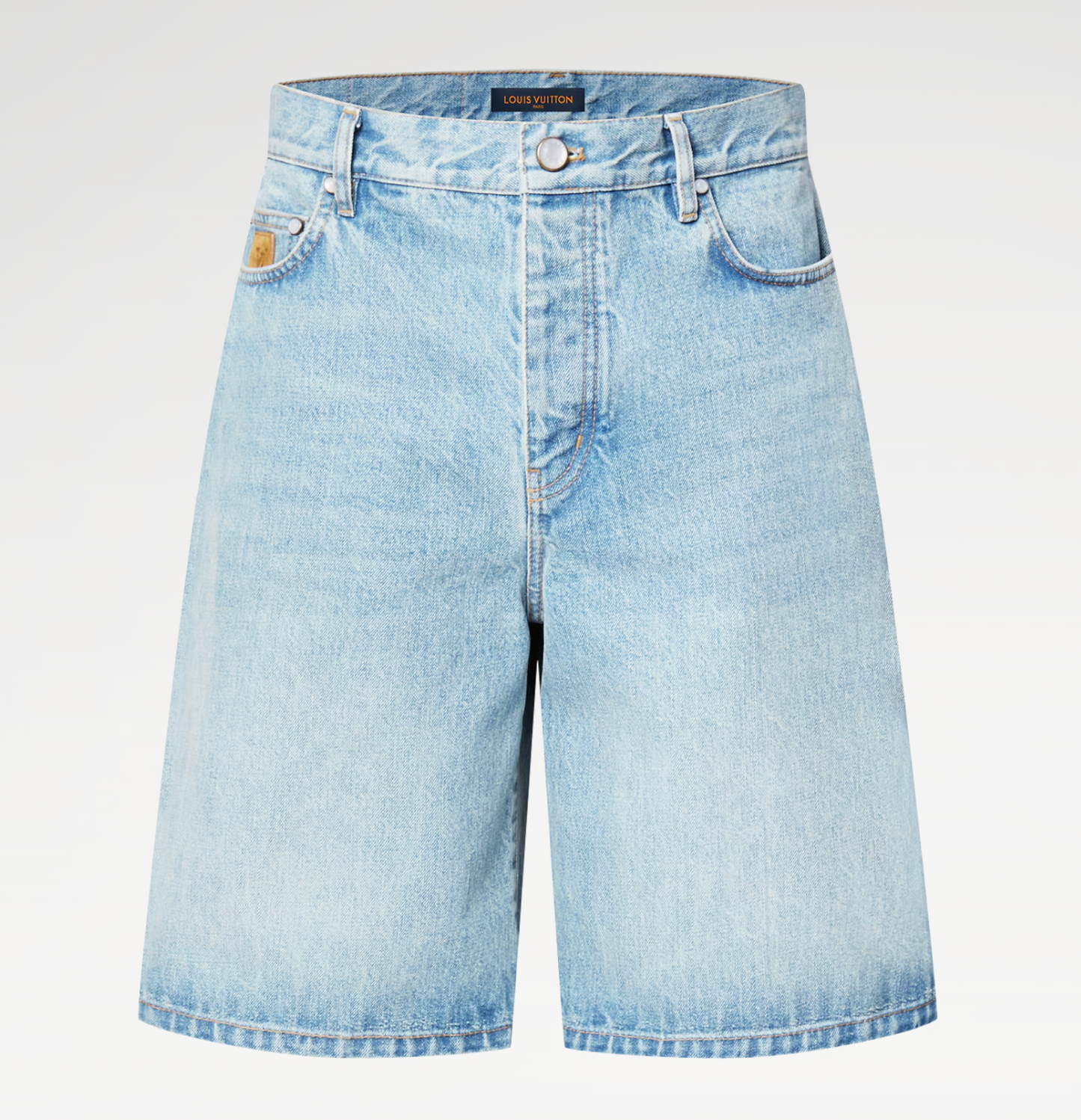 Louis Vuitton LV Denim Shorts Washed Indigo