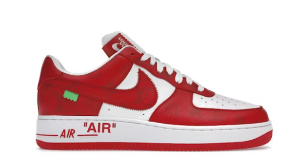 Louis Vuitton Nike Air Force 1 Low By Virgil Abloh White Red