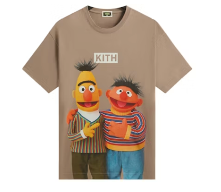 Kith x Sesame Street Bert & Ernie Tee Quicksand