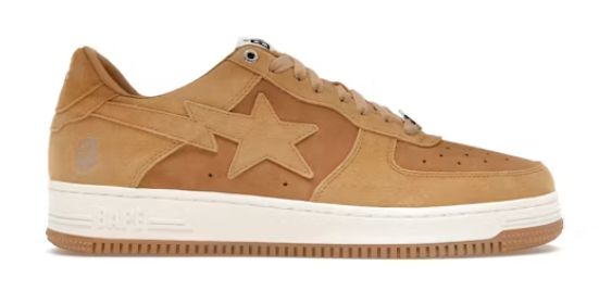 A Bathing Ape Bape Sta Beige Suede