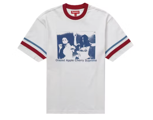 Supreme Glazed Athletic S/S Top White