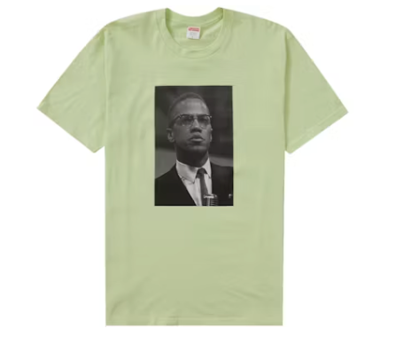 Supreme Roy DeCarava Malcolm X Tee Pale Mint