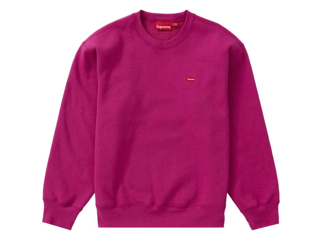 Supreme Small Box Crewneck (FW22) Raspberry