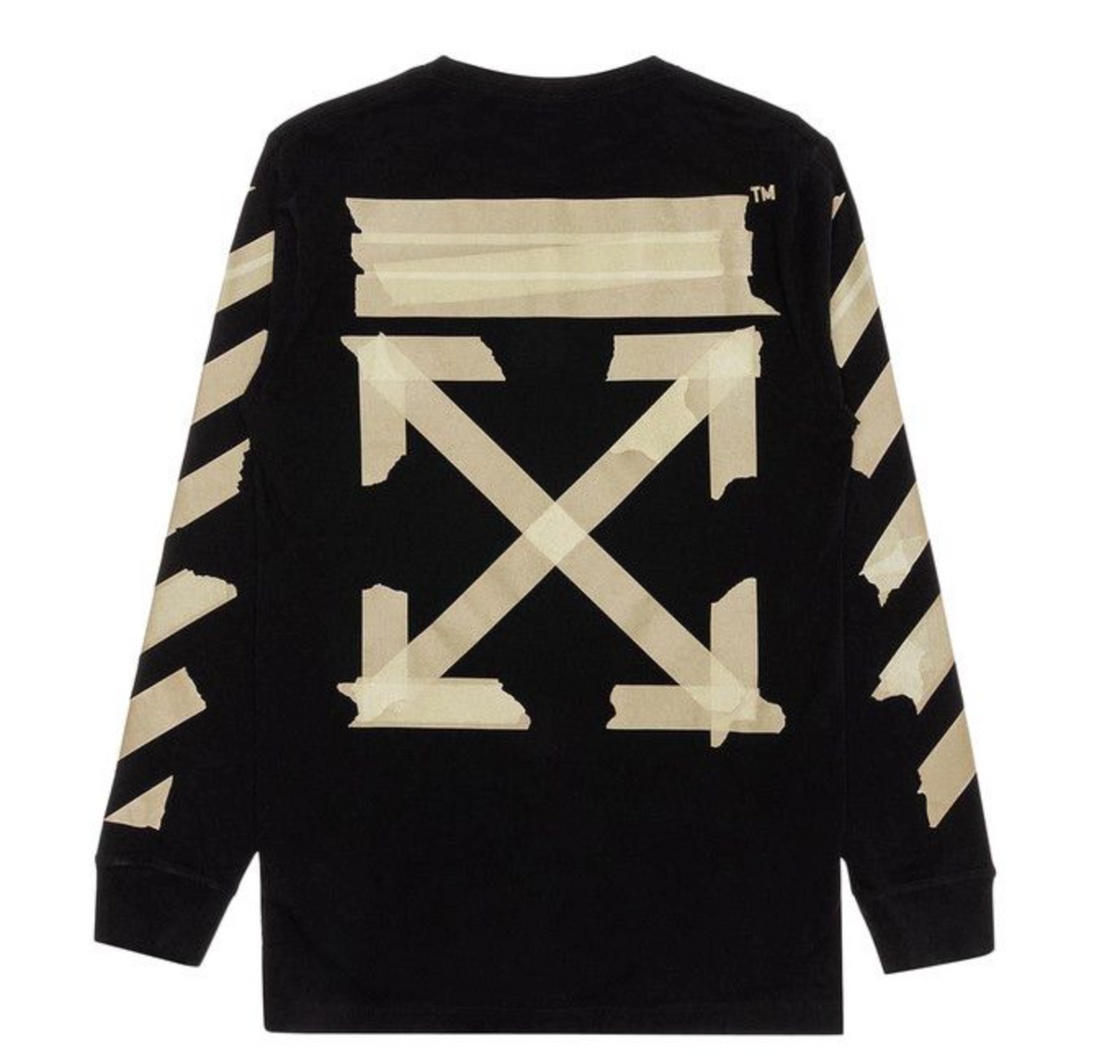 OFF-WHITE Tape Longsleeve T-Shirt Black