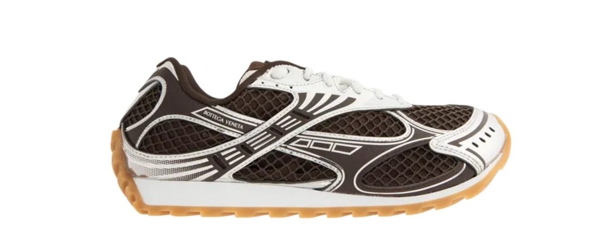 Bottega Veneta Orbit Low Laceup Sneaker Fondant Silver