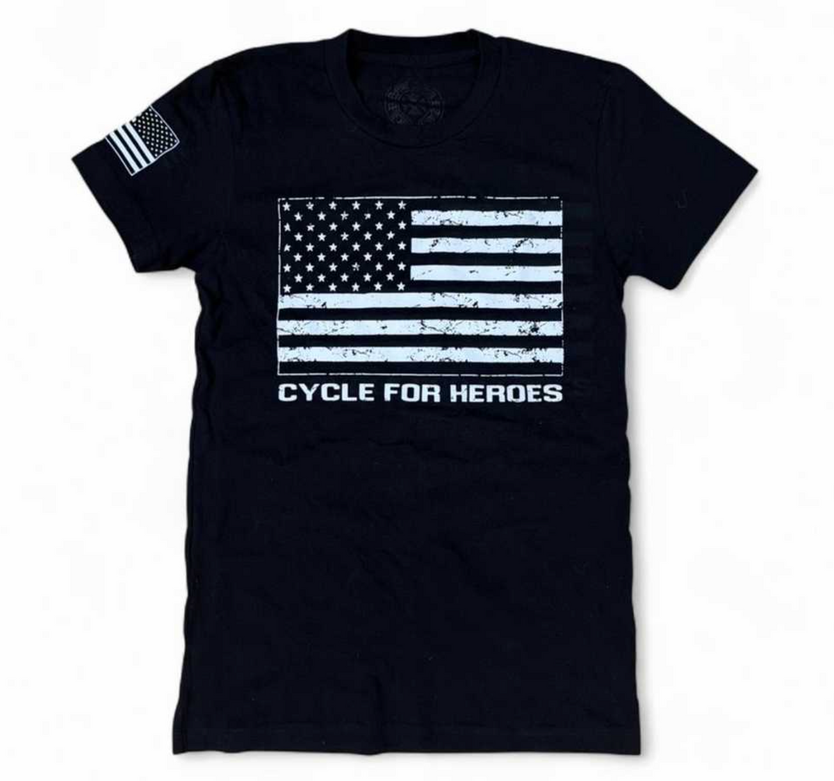 Chrome Hearts Heroes Project Equinox Cycle For Heroes Flag T-Shirt Black