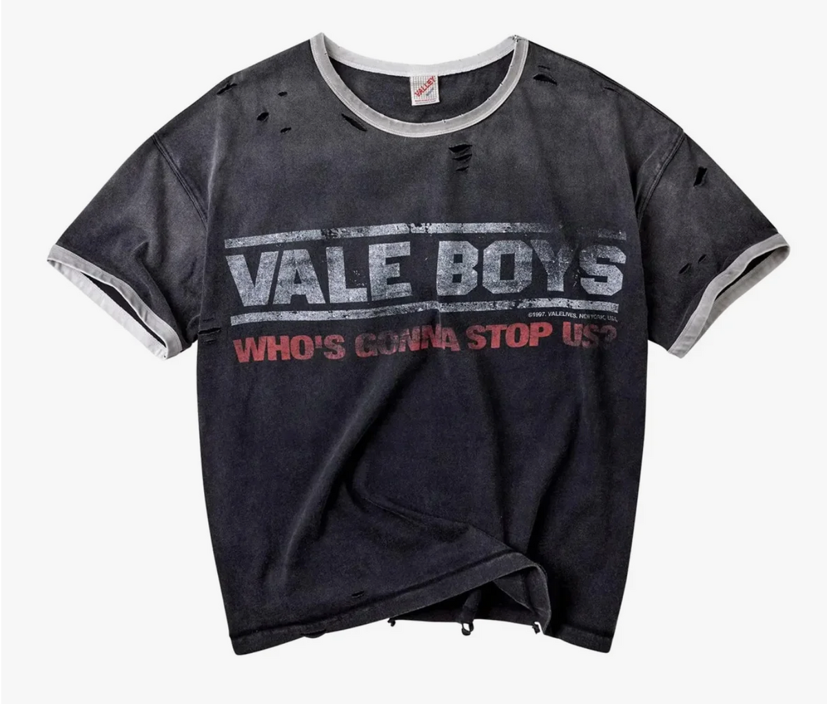 Vale Forever Oreo Ringer Tee Black