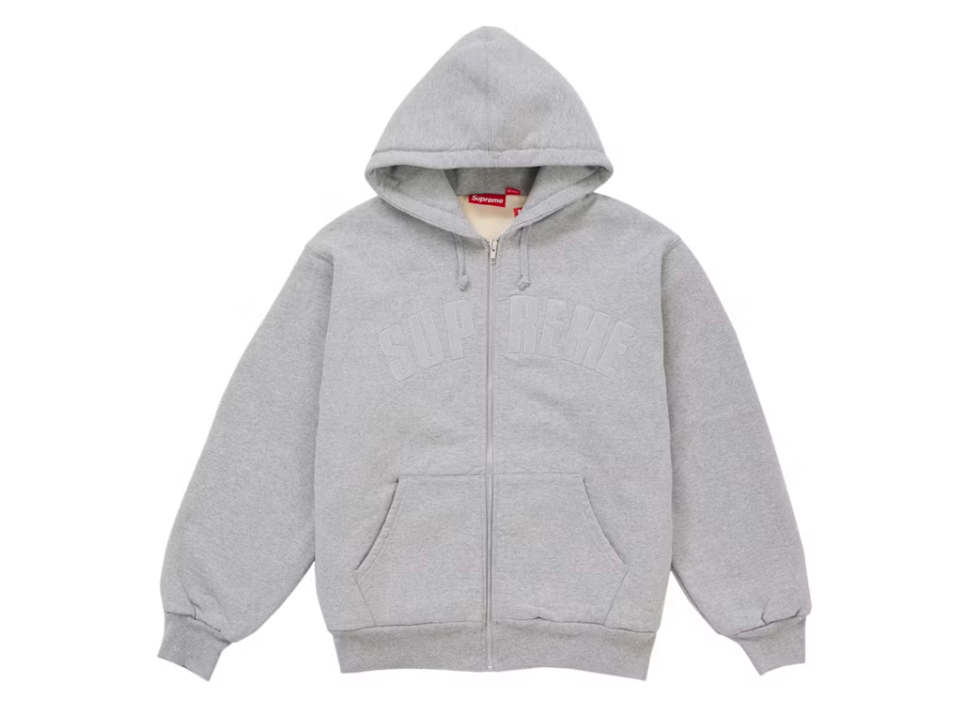 Supreme Arc Thermal Lined Zip Up Hooded Sweatshirt (FW26)