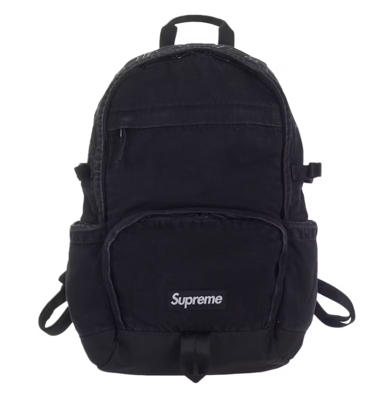 Supreme Denim Backpack Black