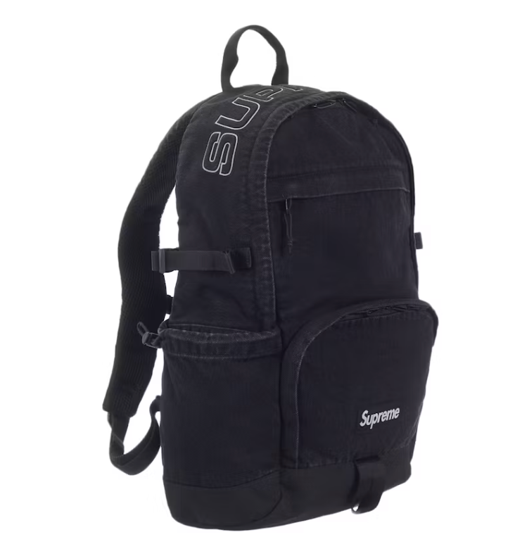 Supreme Denim Backpack Black