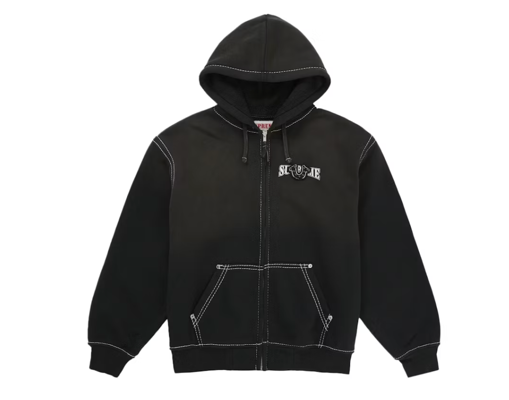 Supreme True Religion Zip Up Hooded Sweatshirt & Sweatpants (FW25) Black