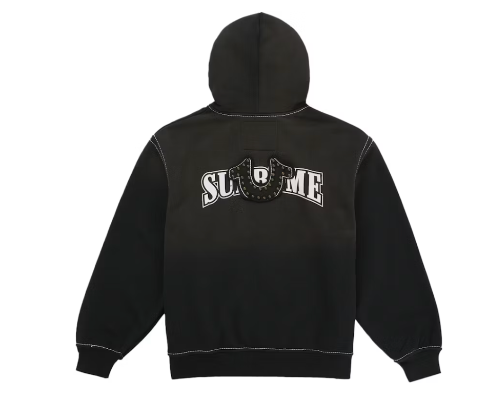 Supreme True Religion Zip Up Hooded Sweatshirt & Sweatpants (FW25) Black