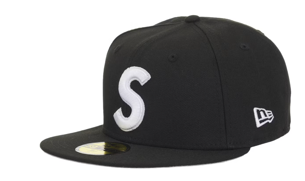 Supreme New Era Reaper S Logo 59Fifty Fitted Hat Black