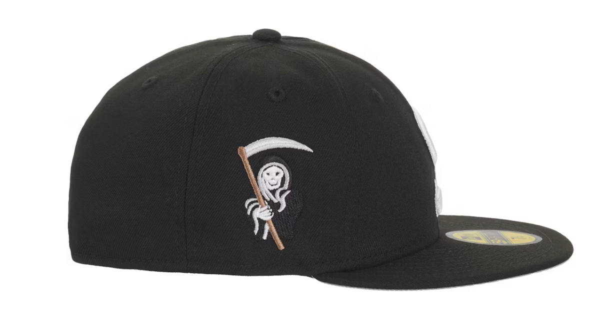 Supreme New Era Reaper S Logo 59Fifty Fitted Hat Black