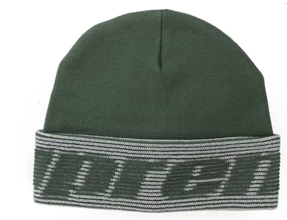 Supreme Reflective Jacquard Beanie Dark Green