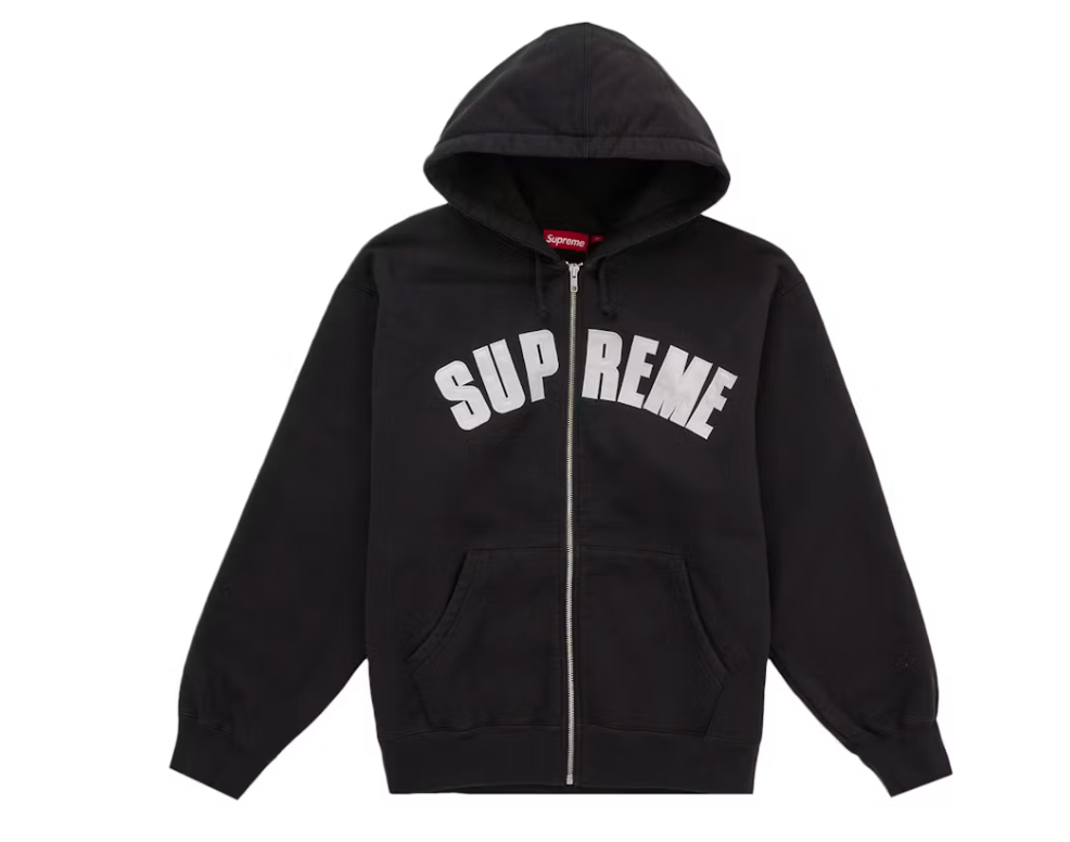Supreme Larry Clark Zip Up Hooded Sweatshirt Black