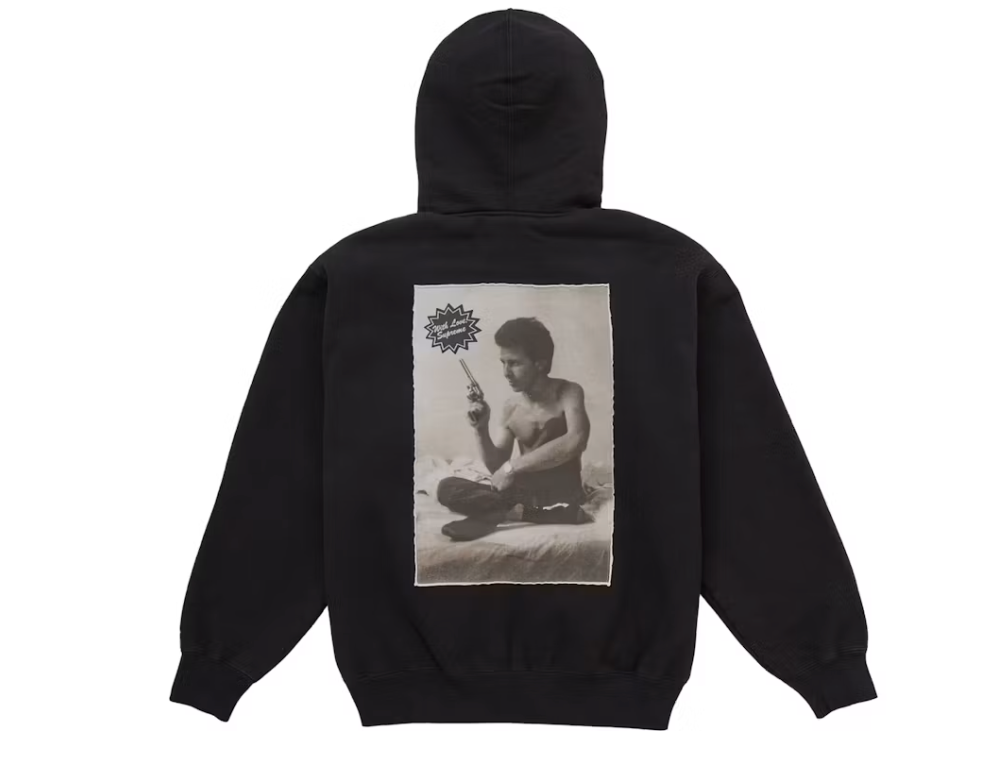 Supreme Larry Clark Zip Up Hooded Sweatshirt Black