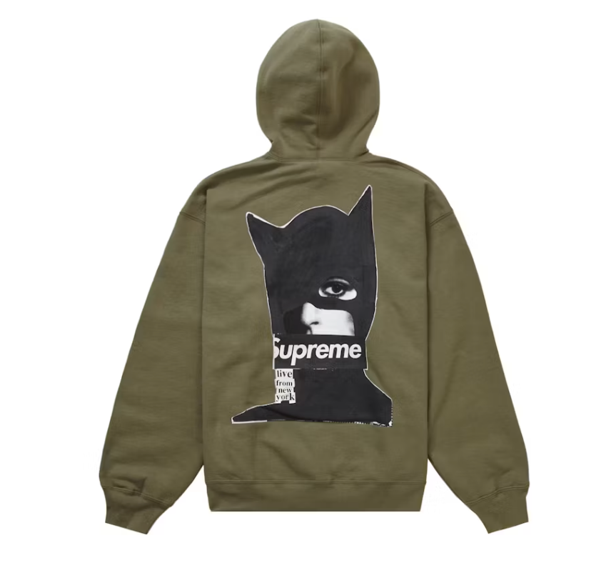Supreme Catwoman Hooded Sweatshirt Light Olive