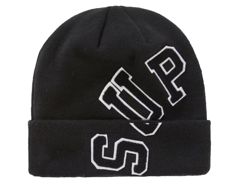 Supreme New Era Big Arc Beanie Black