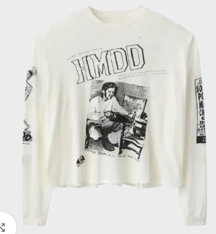 Happy Memories Don't Die HMDD Fanzine Longsleeve White
