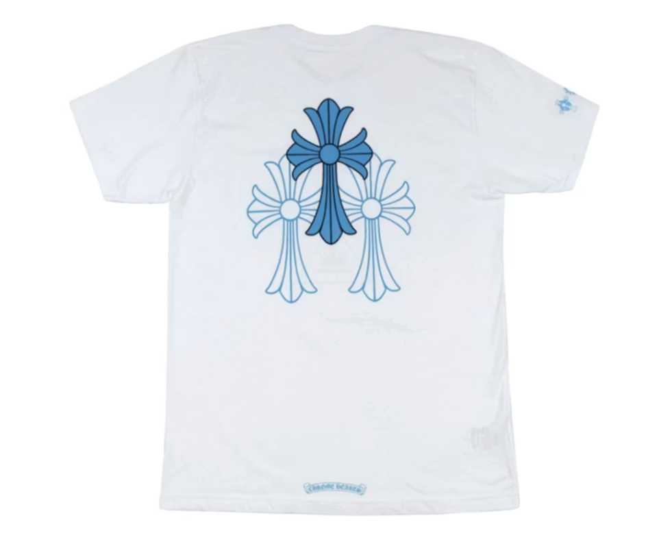 Chrome Hearts Triple Cross Logo S/S T-Shirt White