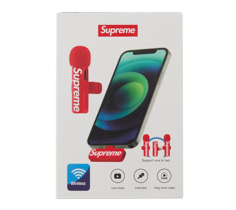 Supreme Mini Mics (Set of 2) Red