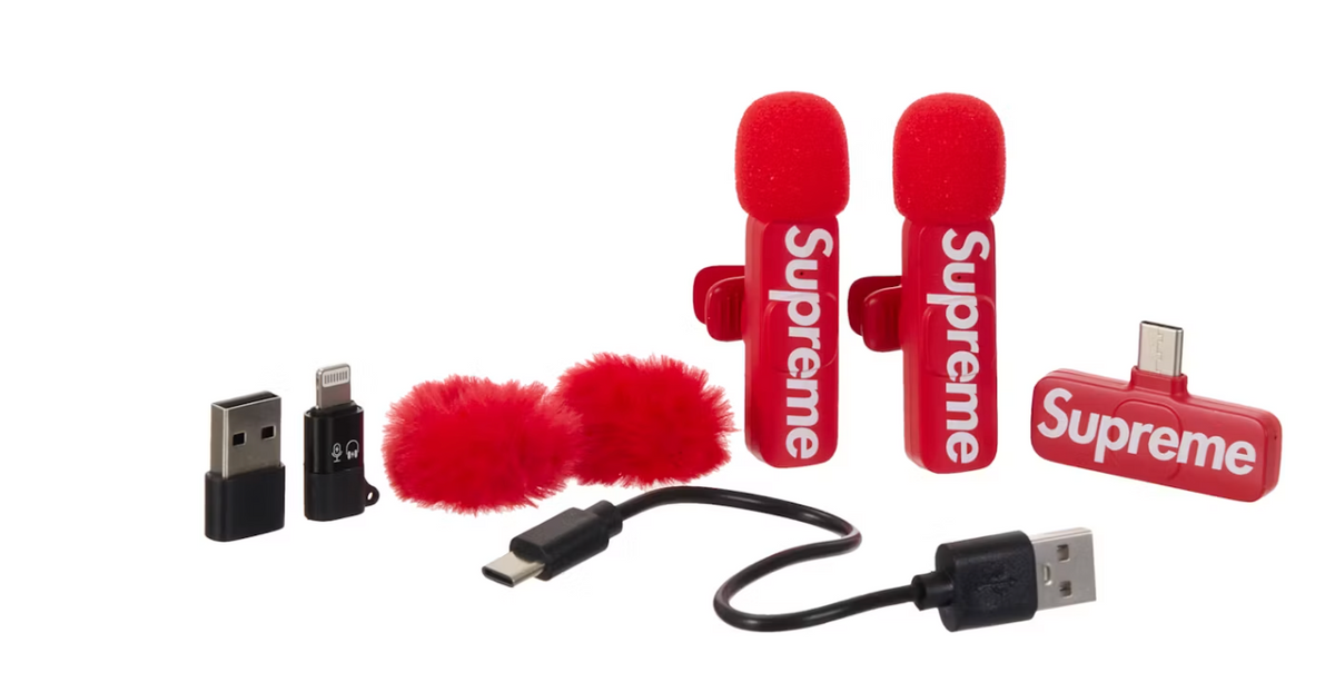 Supreme Mini Mics (Set of 2) Red