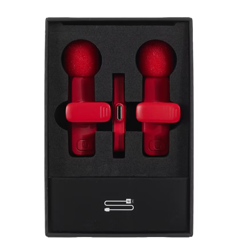 Supreme Mini Mics (Set of 2) Red