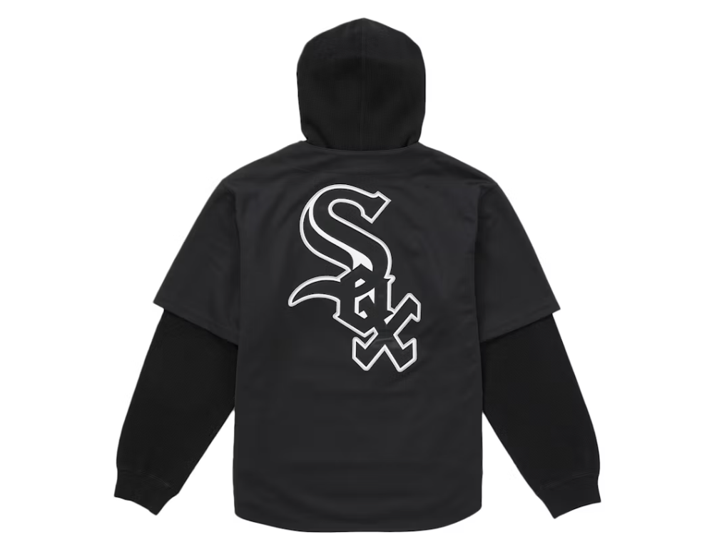 Supreme Chicago White Sox Hooded Baseball Jersey Black
