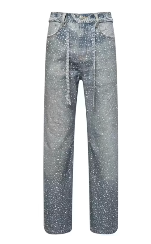 Birth Of Royal Child Diamond Boro Pant Blue