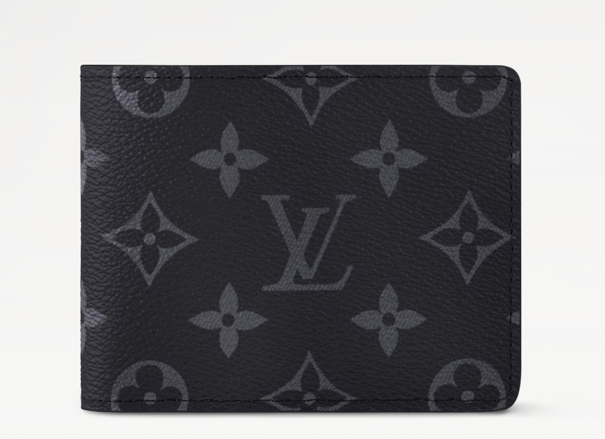 Louis Vuitton Slender Wallet Black Monogram Eclipse