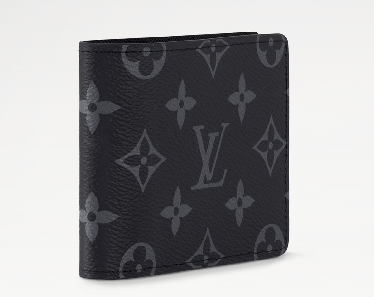 Louis Vuitton Slender Wallet Black Monogram Eclipse