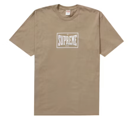 Supreme Warm Up Tee Khaki