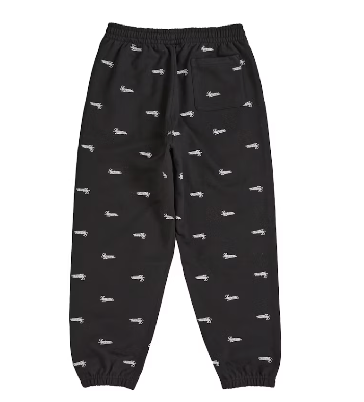 Supreme Repeat Script Sweatpant Black