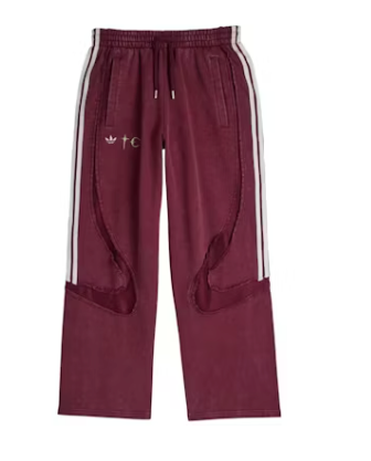 adidas x Thug Club Teamgeist Hooded Zip Up & Sweatpants Set Maroon