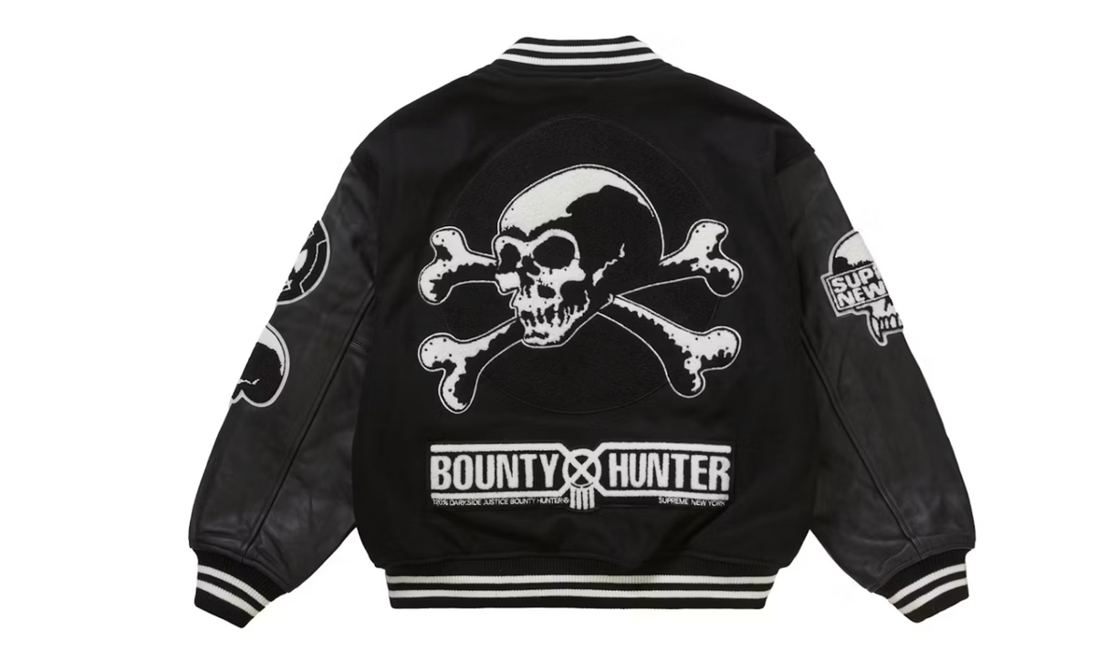Supreme Bounty Hunter Varsity Jacket Black