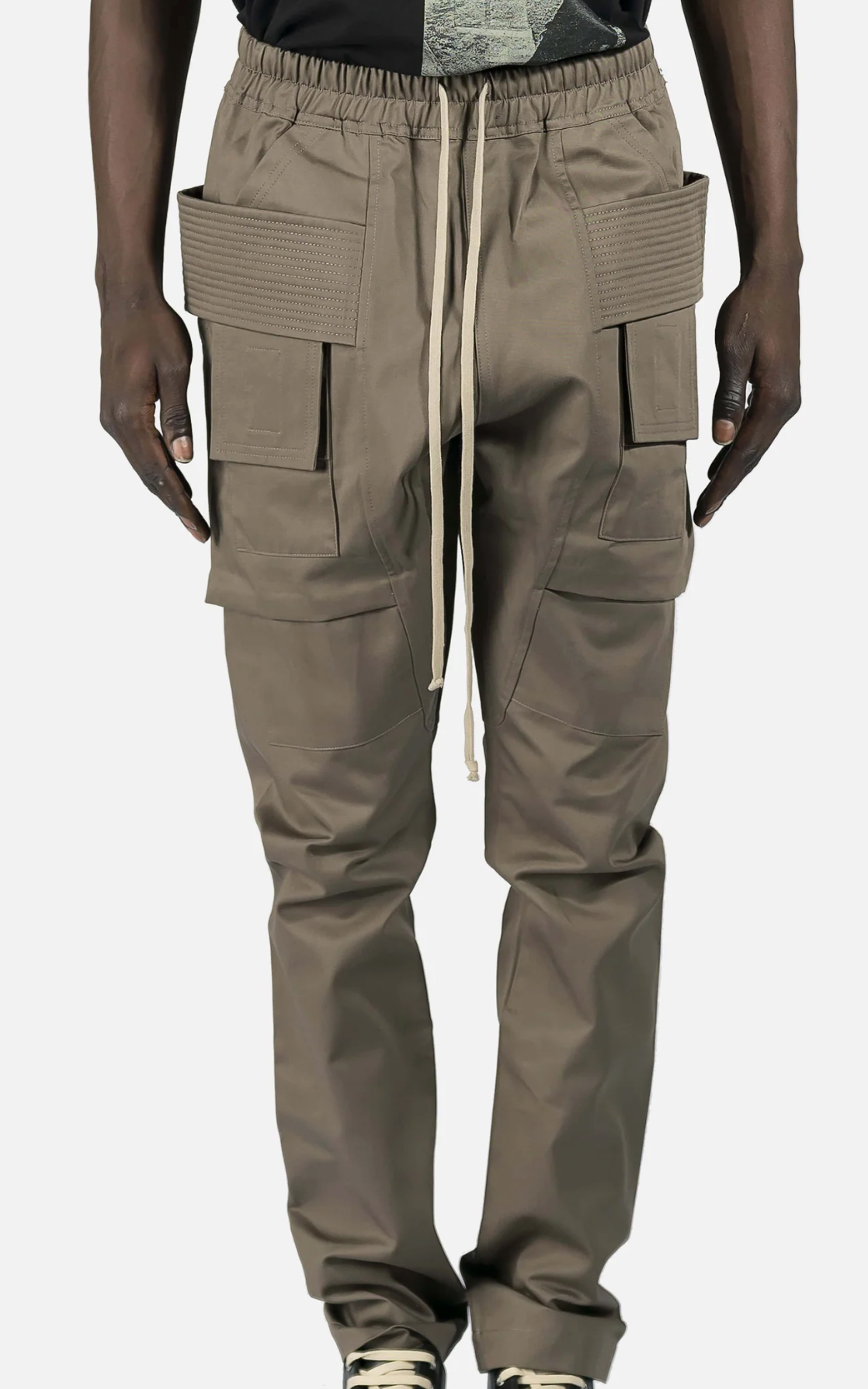 Rick Owens DRKSHDW Creatch Cargo Drawstring Pants Dust