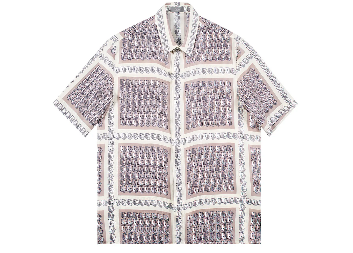 Dior Oblique Checks Printed Shirt Beige/Ivory