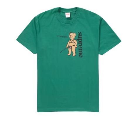 Supreme Not Sorry Tee Light Pine