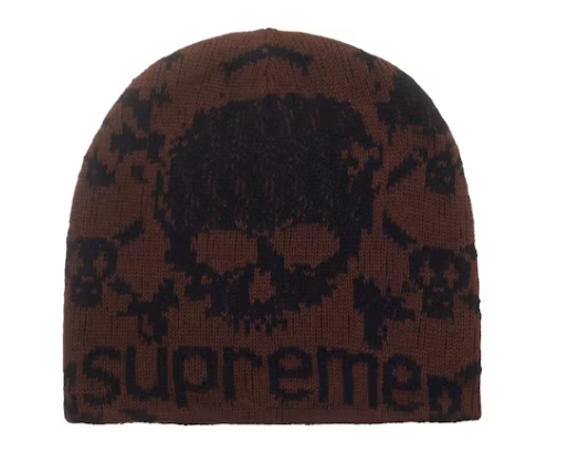 Supreme Vanson Leathers Skull Beanie